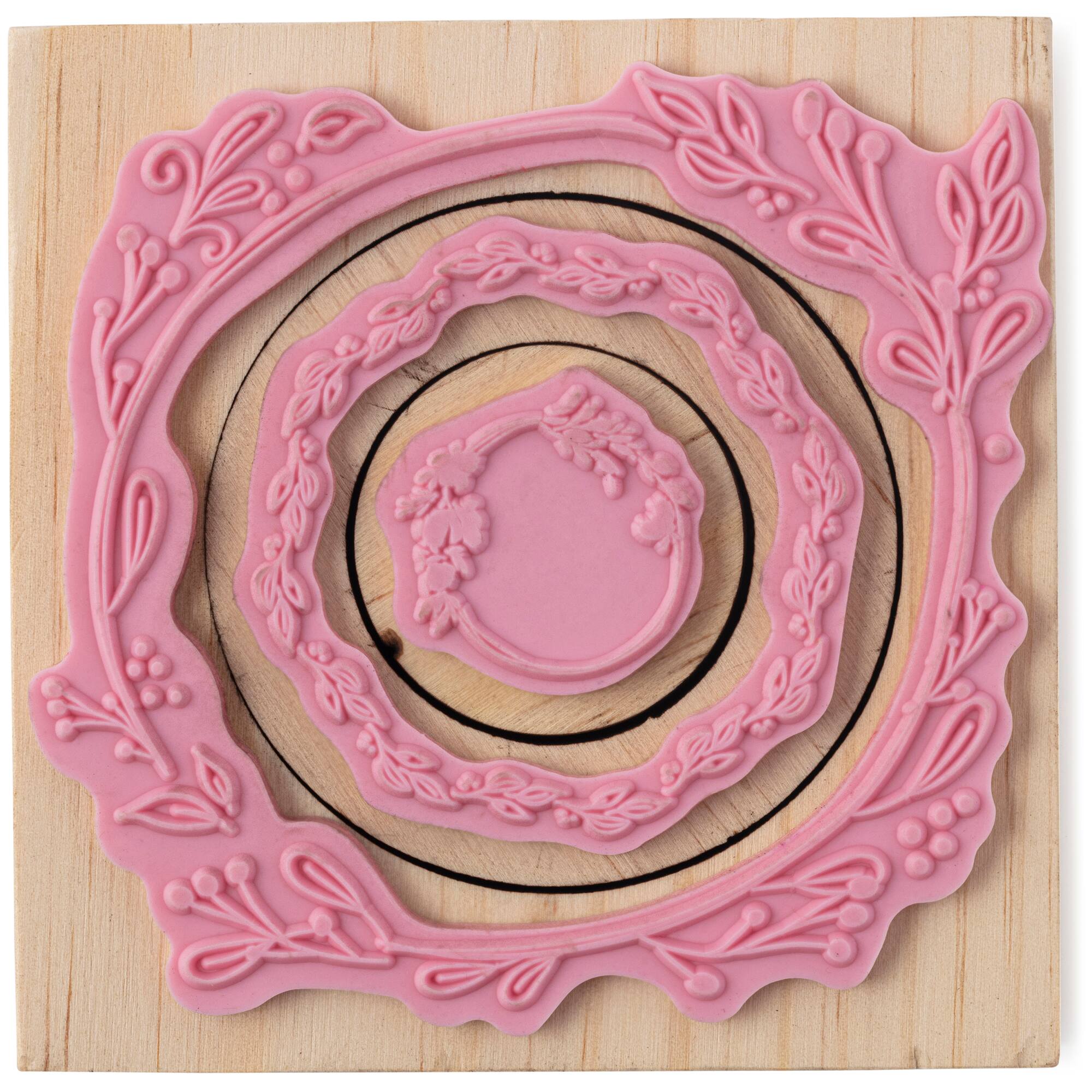 Nesting Circle Wreath Wood Stamp Set by Recollections™